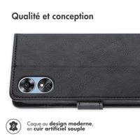 imoshion Étui de télephone portefeuille de luxe Oppo A17 - Noir