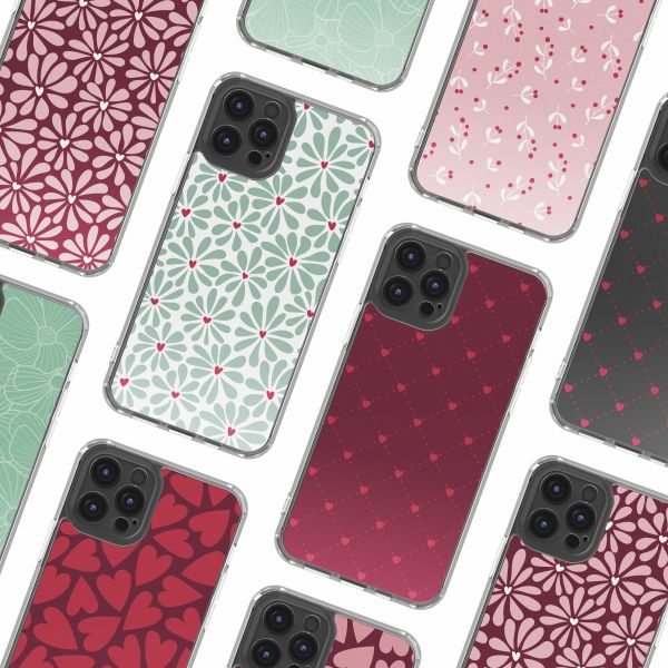 imoshion Coque Design Apple iPhone 12 (Pro) - Bloom Love Sage Green