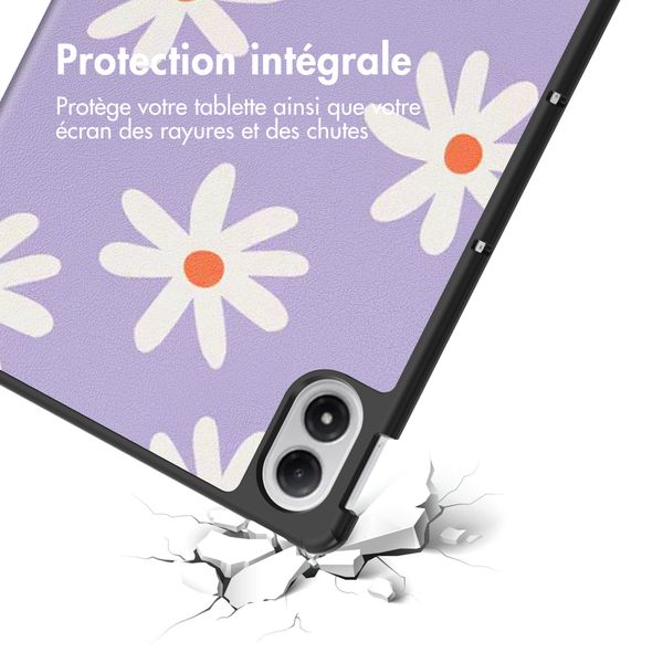 imoshion Coque tablette Design Trifold Xiaomi Redmi Pad 2 Pro / Poco Pad M1 - Flower Distance