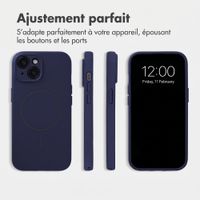 Accezz Coque Grip avec MagSafe Apple iPhone 15 - Bleu foncé