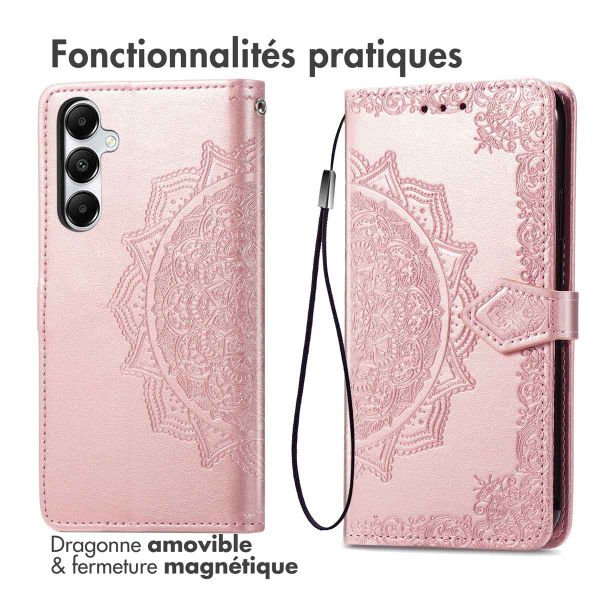 imoshion Etui de télephone Mandala Samsung Galaxy A17 (5G) / (4G) - Rose Doré