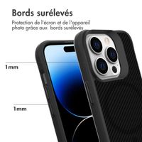 imoshion Rugged Hybrid Carbon Case avec MagSafe Apple iPhone 14 Pro Max - Noir