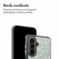 imoshion Coque Design Samsung Galaxy A17 (5G) / (4G) - Smoke Green Flowers