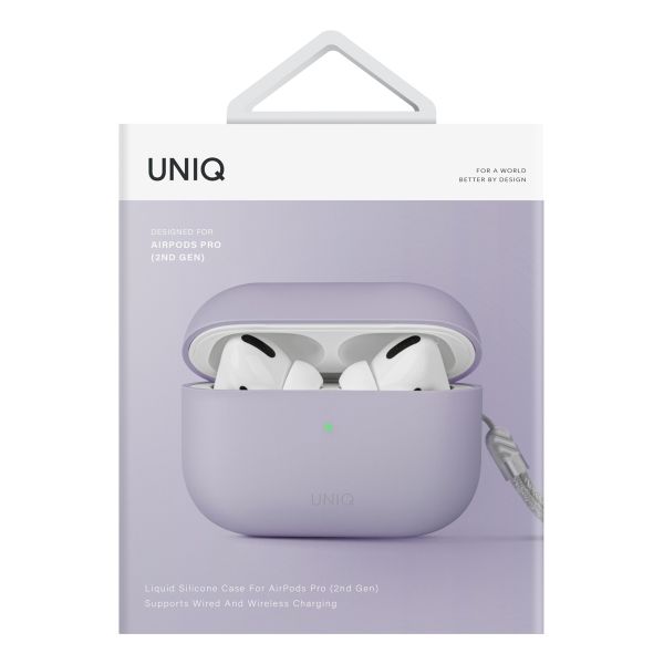 Uniq Coque silicone liquide hybride Lino  Apple AirPods Pro 2 - Lilac Lavender