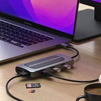 Satechi Adaptateur USB-C Multiport MX - Station d’accueil - Hub USB-C pour ordinateur portable - Space Gray
