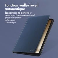 Accezz Coque tablette Classic Samsung Galaxy Tab A9 8.7 pouces - Bleu foncé