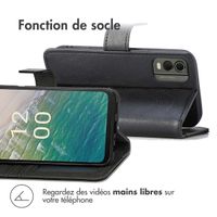 imoshion Étui de télephone portefeuille de luxe Nokia C32 - Noir