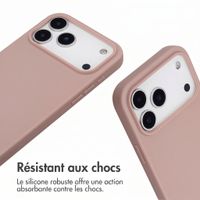 imoshion Coque en silicone avec cordon Apple iPhone 17 Pro Max - Sand Pink
