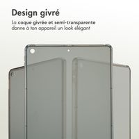 Accezz Coque Frosted Apple iPad 9 (2021) 10.2 pouces / iPad 8 (2020) 10.2 pouces / iPad 7 (2019) 10.2 pouces - Noir