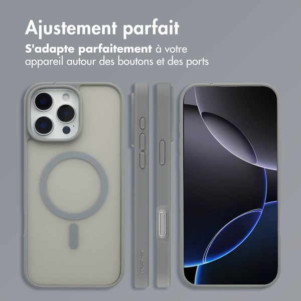 imoshion Coque Color Guard avec MagSafe Apple iPhone 16 Pro Max - Gris