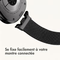 imoshion Bracelet magnétique milanais Samsung Galaxy Watch 9 (40/44mm) / Watch 8 (40/44mm) / Classic (46mm) - Noir