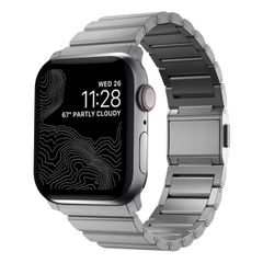 Nomad Bracelet à maillons en titane Apple Watch | 44/45/46/49 mm - Silver