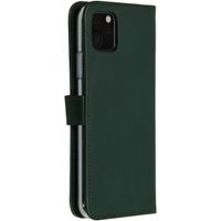 Selencia Étui portefeuille en cuir véritable Apple iPhone 11 Pro Max - Vert