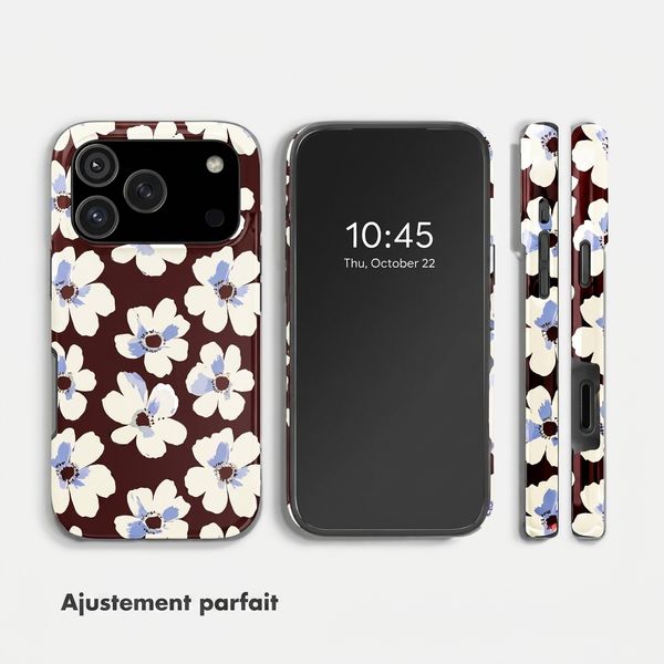 Selencia Coque arrière Vivid Apple iPhone 18 Pro Max / 17 Pro Max - Choco Flower Pop