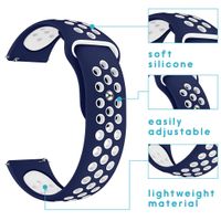 imoshion Bracelet sport silicone Samsung Galaxy Watch 4 / 5 / 6 / 7 / FE (20 mm) - Bleu