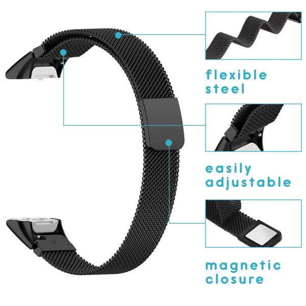 imoshion Bracelet magnétique milanais Samsung Galaxy Fit - Noir