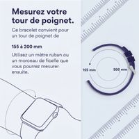 imoshion Bracelet sport en silicone  - Connexion universelle 22 mm - Dark Blue & White