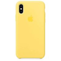 Apple Coque en silicone Apple iPhone X / Xs - Canary Yellow