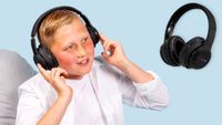 imoshion Casque sans fil pour enfants LED Light - Limiteur de décibels - Avec câble AUX - Rose