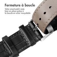 imoshion Bracelet cuir crocodile Apple Watch | 44/45/46/49 mm - Noir