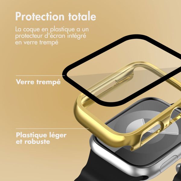 imoshion Coque rigide brillante à couverture complète Apple Watch 7 / 8 / 9 - 41 mm - Doré