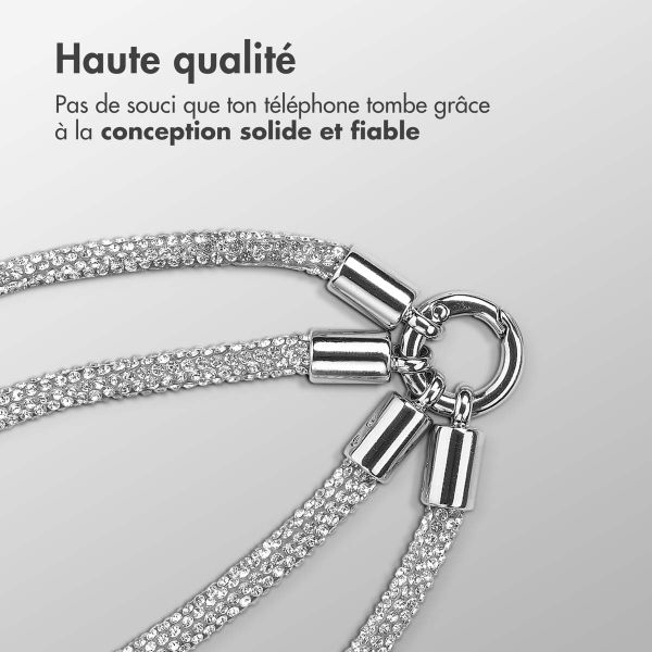 imoshion Set de cordons pour téléphone avec paillettes - Argent