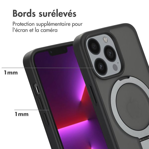 Accezz Coque Ring Stand avec MagSafe Apple iPhone 13 Pro - Noir