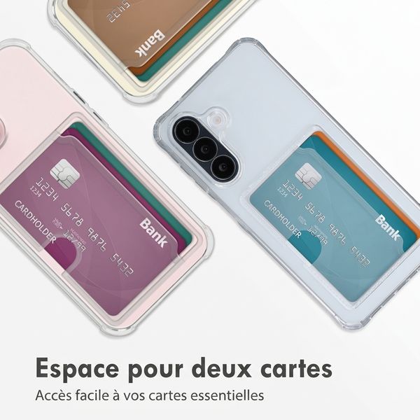 imoshion Coque silicone avec porte-cartes Samsung Galaxy A27 (5G) - Transparent