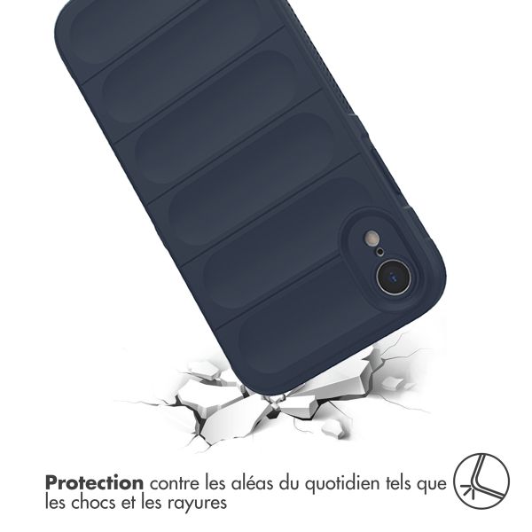 imoshion Coque arrière EasyGrip Apple iPhone Xr - Bleu foncé