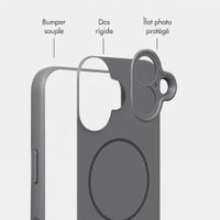 Accezz Coque Grip avec MagSafe Apple iPhone 17 - Gris