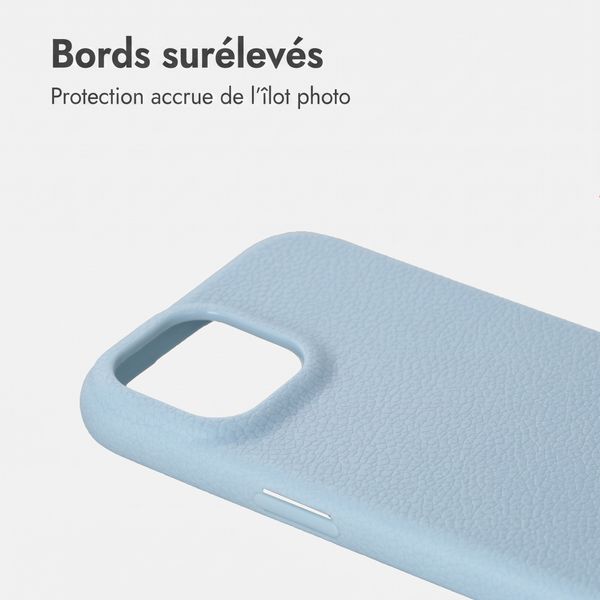 imoshion Coque arrière Texture Apple iPhone 14 / 13 - Bleu clair