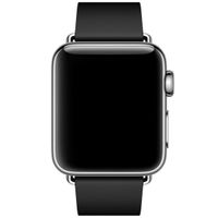 Apple Bracelet Leather Band Modern Buckle Apple Watch | 38/40/41/42 mm - Taille M - Black