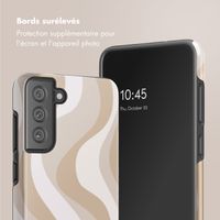 Selencia Coque arrière Vivid Samsung Galaxy S21 FE - Desert Waves Beige