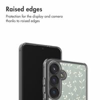 imoshion Coque Design Samsung Galaxy S24 FE - Smoke Green Flowers