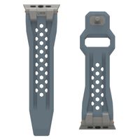 UAG Bracelet Monarch en silicone Apple Watch | 44/45/46/49 mm - Cloud Blue/Titanium