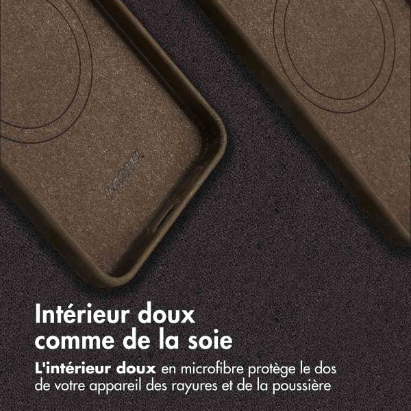 Accezz Coque MagSafe en cuir vintage Samsung Galaxy S25 / S24 - Rustic Brown