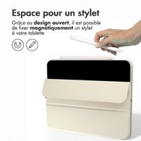 imoshion Magnetic etui de téléphone portefeuille Apple iPad 11 (2025) 11 pouces A16 / iPad 10 (2022) 10.9 pouces - Beige