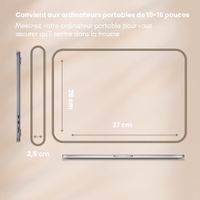 Selencia Pochette ordinateur velours côtelé 15-16 pouces - Slate Blue