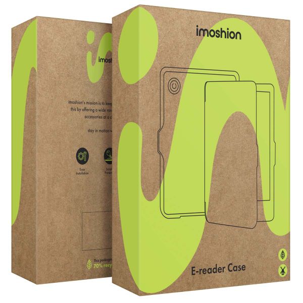 imoshion Étui de liseuse portefeuille Slim Hard Kobo Clara Colour / BW - Noir