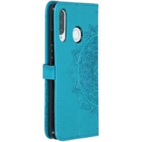 Etui de télephone portefeuille Mandala Huawei P30 Lite - Bleu