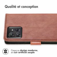 imoshion Étui de télephone portefeuille de luxe Motorola ThinkPhone - Marron