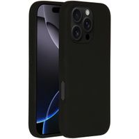 Accezz Coque Liquid Silicone avec MagSafe Apple iPhone 16 Pro - Noir