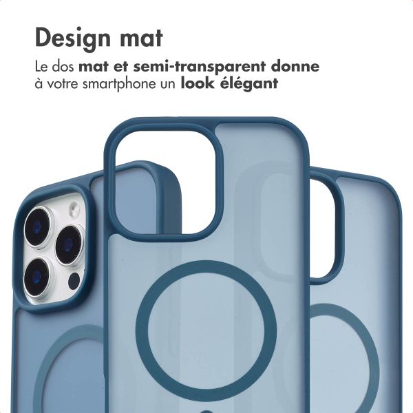 imoshion Coque Color Guard avec MagSafe Apple iPhone 15 Pro Max - Bleu foncé