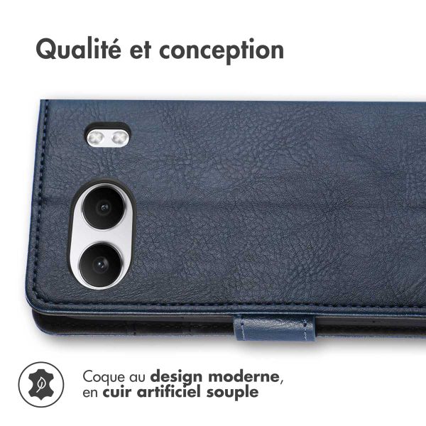 imoshion Étui de télephone portefeuille de luxe OnePlus Nord 4 - Bleu foncé