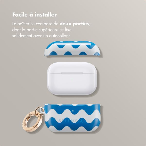 Selencia Coque Vivid  Apple AirPods Pro 2 - Wave Vibes Classic Blue