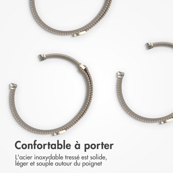 imoshion Bracelet magnétique milanais Apple Watch | 44/45/46/49 mm - Taille S - Starlight