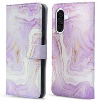 imoshion Étui de télephone portefeuille Design Samsung Galaxy A36 - Purple Marble