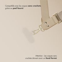 Selencia Cordon de téléphone avec petit sac - Beige