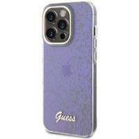 Guess Coque arrière Faceted Mirror Apple iPhone 15 Pro - Bleu