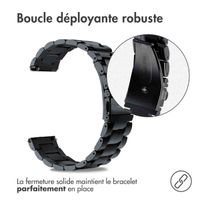 imoshion Bracelet en acier Samsung Galaxy Watch 7 40/44 mm - Noir